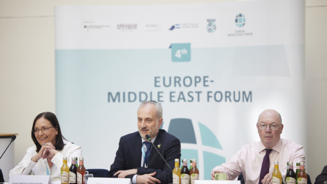Staatsministerin a.D. Kerstin Müller, Dr. Emmanuel Navon, Rt. Hon Alistair Burt