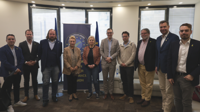 Austausch mit Nataliya Apostolova (Head of Mission, EUBAM Rafah)